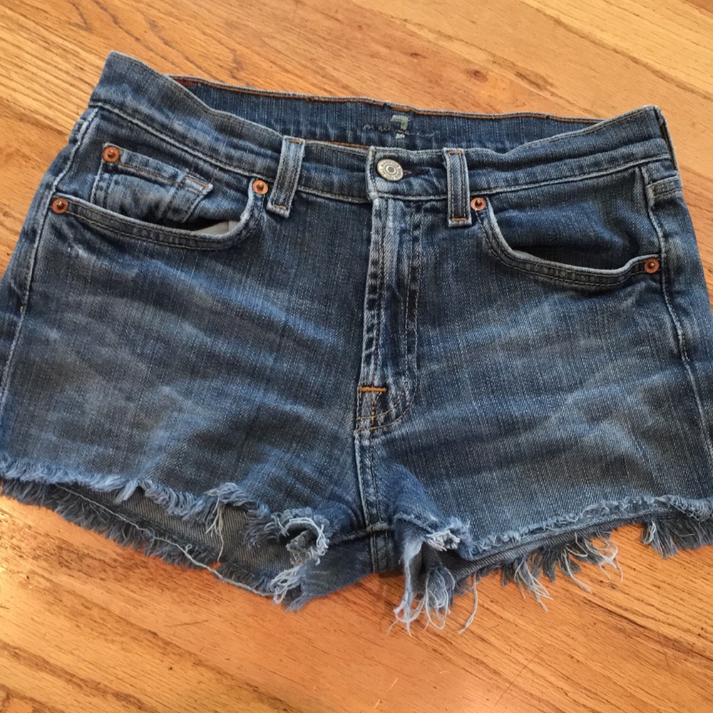 7 For All Mankind High Waisted Shorts - Picture 6 of 8